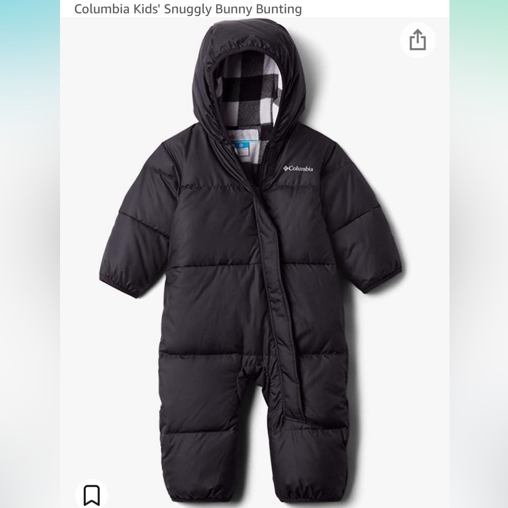 Columbia Baby Snuggly Bunny Bunting Snowsuit. Size 6-12 month.